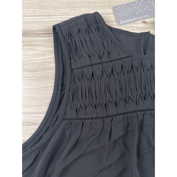 Daniel Rainn Odela Mixed Material Top Black 2XL - Picture 6 of 9